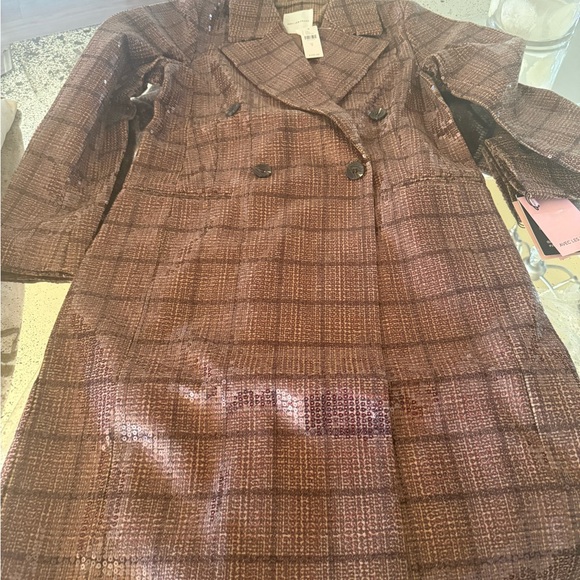 Avec les Filles plaid sequin coat - Picture 8 of 10